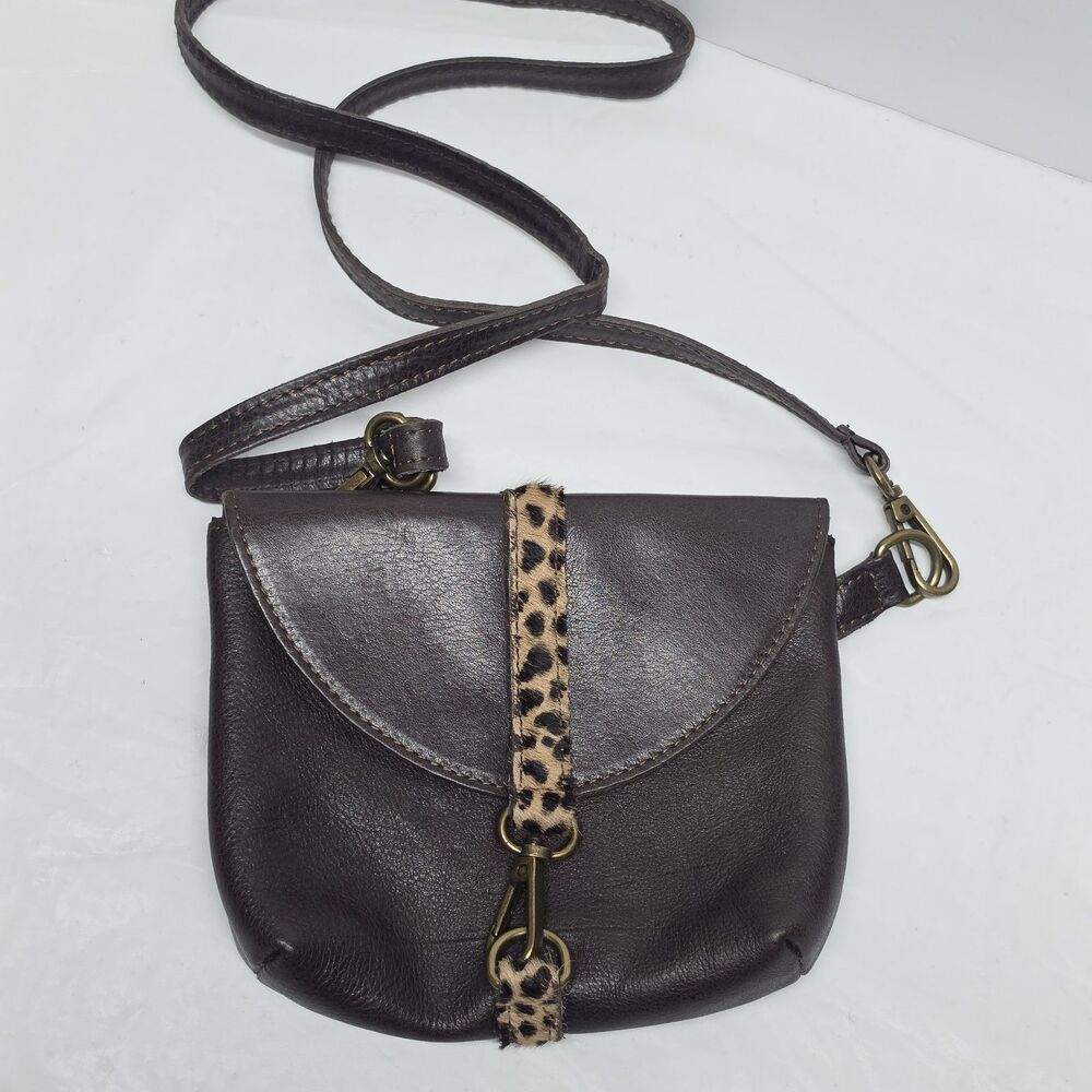 Sundance Odyssey Saddle Belt Bag Or Crossbody Italy Brown Genuine Leather